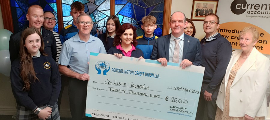 PCU donates €20,000 towards the setting up of Colaiste Isoagains Book Rental Scheme